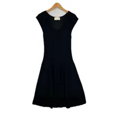 UNTITLED   アンタイトル ニットワンピース size4/ブラック