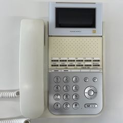 Ｊ0002　ビジネスホン ナカヨ NYC-12iF-SDW ホワイト 中古 業務用 12ボタン標準電話機(白)