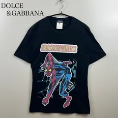 DOLCE&GABBANA D&G 00s archive ARACNOMANIAC spiderman S/S Tee 32 ドルチェアンドガッバーナ アメコミ スパイダーマン ちびT Tシャツ 平成 y2k