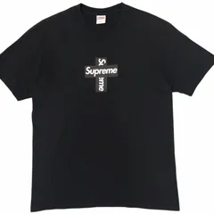 シュプリーム SUPREME Cross Box Logo Tee Tシャツ カットソー 半袖 ボックスロゴ M 黒 ブラック 0527