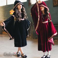 デビル コスプレ 悪魔 ローブ キッズ ハロウィン 衣装 コスチューム 2カラー