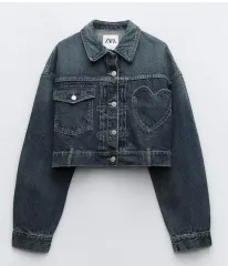 2025年最新】zara ハート デニムジャケットの人気アイテム