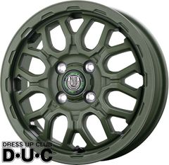 【法人限定】新色 軽トラ軽バン12インチ ホイール4本セット MUD BAHN XR-800M ME チッピンググリーン CGR◇12-4.0 4-100+42 12-4.00B 送料無料