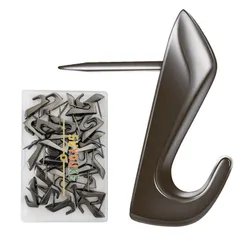 新品 5WYOUKE 画鋲 フック 30個入 石膏ボード フック ピンフック 壁掛け フック 耐荷重 約9kg おしゃれ 壁 傷つけない 強力 跡が残らない 目立たない 額縁/時計/絵画/カレンダー 飾り用 木/石膏ボード/ベニヤ板用 押しピン ガンブラック