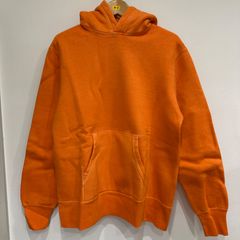 レアカラー神フェード神サイズ90sラッセル無地パーカーUSA製オレンジXL