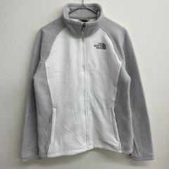THE NORTH FACE  フリースジャケット ラグラン バイカラー ホワイト/グレー【レディースM】