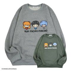 エヴァンゲリオン ミクロマクロ トレーナー 裏起毛 プリント ev1314-769