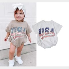SALE 韓国ベビー服 ロンパース USA