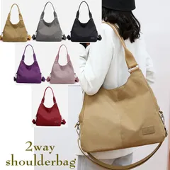 ショルダーバッグ レディース ブランド 斜めがけバッグ 軽い トートバッグ 通院 おしゃれ 大容量 人気 かわいい  旅行 人気 撥水 通勤 カバン 黒 バックファスナー付き 大人 バーゲン 2wayナイロントート