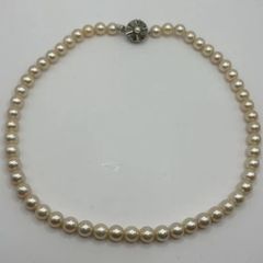 ◎【✨真珠✨】高級　冠婚葬祭　ネックレス　パール 　SILVER　貴金属　アクセサリー　生前整理　遺品整理　Perl アクセ　 アンティーク　おしゃれ　かわいい　玉　ヴィンテージ　昭和レトロ　レディース　婦人　希少　レア　バブル　高価　骨董品　結婚式　お葬式