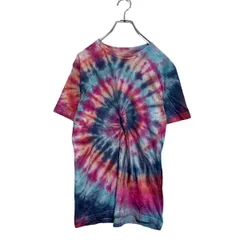 PUMA タイダイTシャツ Sピンク ライトブルー ネイビー オレンジ プーマ クルーネック ロゴ 古着卸 アメリカ仕入 a603-5713