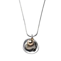 【ミックスゴールド×ワンサイズ】[Cream dot. クリームドット公式] ネックレス レディース  ロング 金属アレルギー ニッケルフリー チェーン メタルスフィア パール MIXデザイン 艶 ヴィンテージ調 大人 