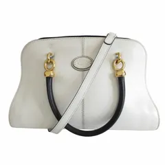 TOD‘S トッズ　SELLA　ハンドバッグ ショルダー　2way　白系　レザー TOD'S トッズSELLAハンドバッグ ショルダー2way白系レザー
