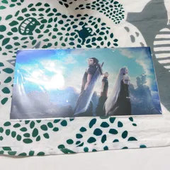 CRISIS CORE FINAL FANTASY VII REUNION ラージポストカード スクエニカフェ限定 FF7 クライシスコア ザックス クラウド セフィロス ホログラム 未使用 正規品 ファイナルファンタジー グッズ