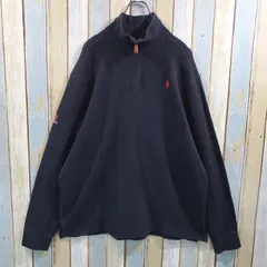 6-175☆ポロバイラルフローレン☆ハーフジップスウェットトレーナー☆XLサイズ