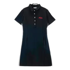 サイズ：S FILA GOLF フィラゴルフ  半袖ワンピース  ブラック系 [240101308263] ゴルフウェア レディース ストスト