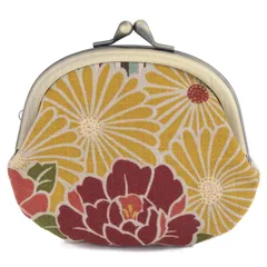 【在庫処分】がま口財布 日本製 / / / コインケース ] ] 角形11.5×7.5cm 丸型3.3寸 カードケース ミニ がま口小銭入れ [ [ 和柄 外ポケット付き 二重がま口 14×12×2.5cm 親子がま口 花柄 財布 がま口 レディース [のレン