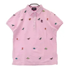 サイズ：1 PEARLY GATES パーリーゲイツ  半袖ポロシャツ 刺繍  ピンク系 [240101495579] ゴルフウェア レディース ストスト