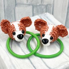 パピヨン　ハンドメイド　ヘアゴム　キッズ