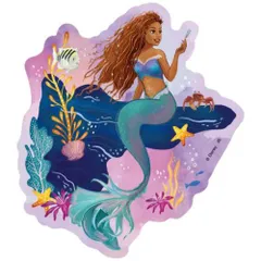 【メール便】リトルマーメイド キャラクター ビッグ シール ダイカットステッカー A 実写 ディズニープリンセス