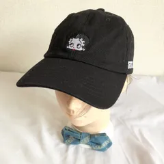 (^w^)b DENIFITS X Betty Boop デニフィッツ ベティブープ ベースボール キャップ 帽子 ボウシ ハット 野球 黒 ブラック 綿100% コットン 刺しゅう ワッペン ゴルフ カジュアル メンズ レディース ユニセックス