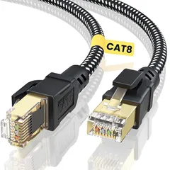 BUSOHE LANケーブル 2M CAT8 有線lan フラット40Gbps 2000MHz 高速 RJ45 コネクタ カテゴリー8 lan延長ケーブル 隙間 lanケーブルランケーブル 準拠 イーサネット ラン ゲーム用 等に対応