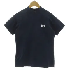 ヘリーハンセン HELLY HANSEN ショートスリーブラッシュガードティー HH82408 ハイネック 半袖 ロゴプリント ストレッチ ネイビー 紺 XS