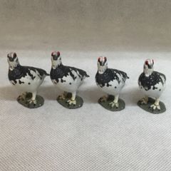 海洋堂 チョコエッグ ライチョウ　雷鳥  4体
