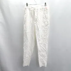 ◇ ◎●未使用● Θ UNIQLO ユニクロ ウエストゴム ストレートパンツ サイズM ホワイト系 レディース E  【1505290008594】