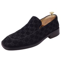 グッチ GUCCI ローファー モカシン GG柄 スウェードレザー シューズ 靴