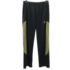 adidas アディダス トラックパンツ L ブラック ジャージ メンズ 古着