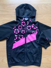 GOSEN パーカー Ｍ　ブラック×ピンク
