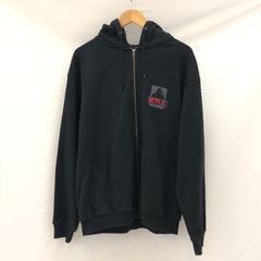 XLARGE × Netflix ZIP UP HOODED SWEATSHIRT エクストララージ × ネットフリックス ジップ アップ スウェット パーカー Lサイズ ブラック 黒 中古 /ｍ 250626 02308hi◇128