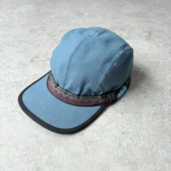 90~00s  USA製 KAVU Cotton Strapcap 【 blue 】 カブー コットン ストラップキャップ 【 ブルー 】のサムネイル