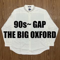 90s~ GAP THE BIG OXFORD ボタンダウンシャツ 白 ホワイトXL