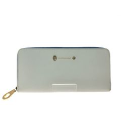 ▼▼CASTELBAJAC カステルバジャック レディース 長財布 ラウンドファスナー ルル ホワイト×ブルー