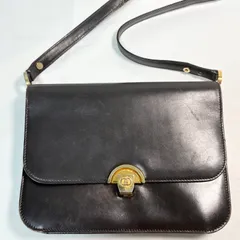 【送料無料】GUCCI/グッチ/ショルダーバッグ/肩掛けバッグ/ダークブラウン/オールドグッチ/ゴールド金具/中古品