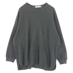 GRAPHPAPER グラフペーパー カットソー 21SS GM211-70139B Waffle L S Tee ワッフル 長袖 Tシャツ ロング スリーブ  カットソー グレー系 F【中古】のサムネイル