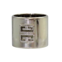 ≪値下げ≫ 【中古】 GIVENCHY ジバンシー 4Gリング 16.57g サイズ:62 22号 真鍮 太めリング ブランドアクセサリー メンズ  A2500167 【無料ギフトラッピング承ります】