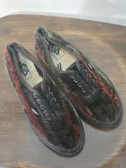 完売品】VANS VELVET LOAFER (WINE)ベロア 26.5㌢ - メルカリ