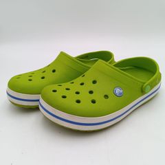 crocs クロックス クロックバンド サンダル 黄緑 crocs11016 M6/W8 24cm相当 レディース E-5-2