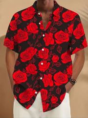 ド派手 半袖シャツ アロハシャツ 302  柄シャツ ヤクザ ヤンキー オラオラ系 ストリート ダンス HIPHOP B系 悪羅悪羅 ホスト 服 メンズ ファッション
