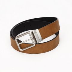 メンズベルト 人気ブランド HANG TEN ハンテン 38mm リバーシブル レザーベルト ブラウン×ブラック USA直輸入 ビジネス カジュアル HT11329 送料無料
