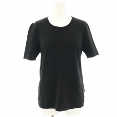 バーバリー ロンドン BURBERRY LONDON ニット カットソー 半袖 リブ切替 2 黒 ブラック B1N15-743-09 /HN