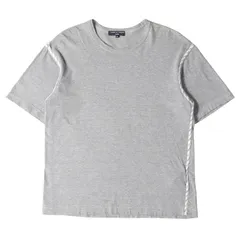 COMME des GARCONS コムデギャルソン Tシャツ サイズ:S パイピングデザイン クルーネック Tシャツ HQ-T025 HOMME AD2005 アーカイブ グレー 日本製 トップス カットソー 半袖 ブランド シンプルのサムネイル