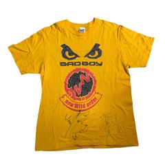 【古着】バッドボーイ　ニューワイルドオーダー　サイン入りTシャツ