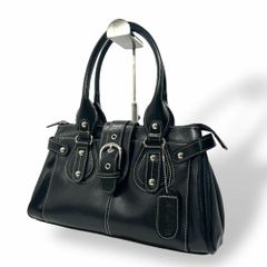 JURY オーストリッチ ハンドバッグ 2way フルポイント カデナ
