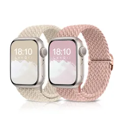 【人気商品】40mm 38mm 41mm Apple Watch ナイロン【2枚セット】バンド 編み込み 42mm スポーツ アップルウォッチベルト Series 10 バンド 42mm 9 8 7 アップルウォッチ 6 5 4 3 コンパチブル 2 1 SE