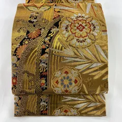 O0809 美品 逸品 お洒落 市松 正絹 袋帯 O0809 美品 逸品 お洒落 市松 正絹 袋帯