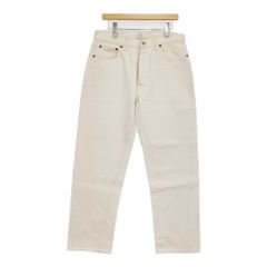 CIOTA 未使用 ホワイトスビンコットン13.5ozストレートデニム サイズ33 定価29700円 デニムパンツ オフホワイト メンズ シオタ【中古】5-0610G♪
